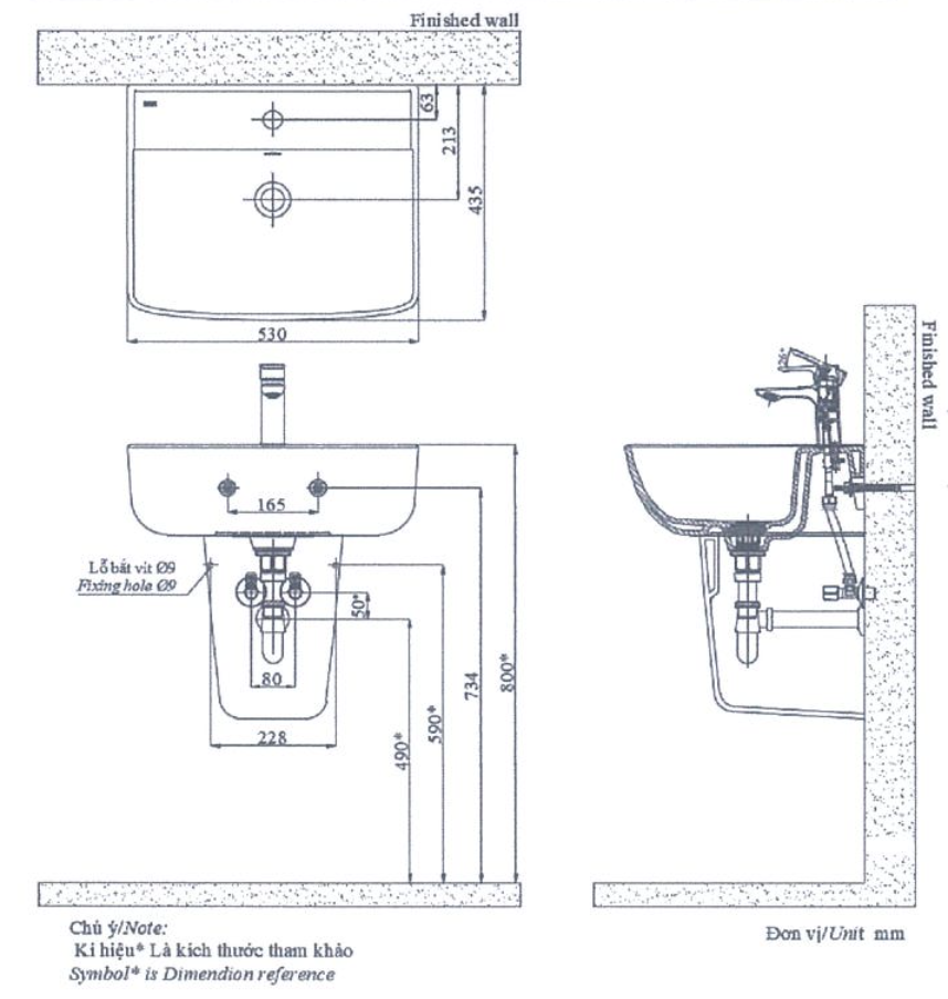 Chậu rửa Lavabo treo tường INAX L-312V ƯU ĐÃI 12/2023
