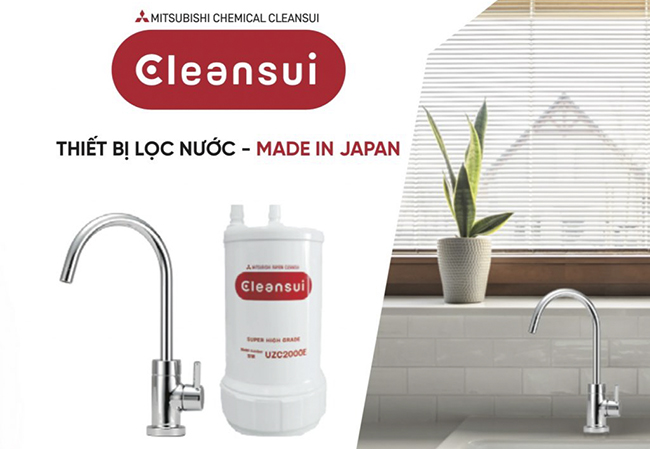Thiết bị lọc nước dưới bồn rửa Mitsubishi Cleansui EU101
