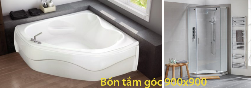 Bồn tắm góc 900x900 TOTO hay CEASAR