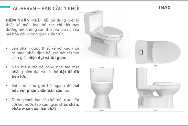 Bồn cầu INAX 1 khối AC-969VN