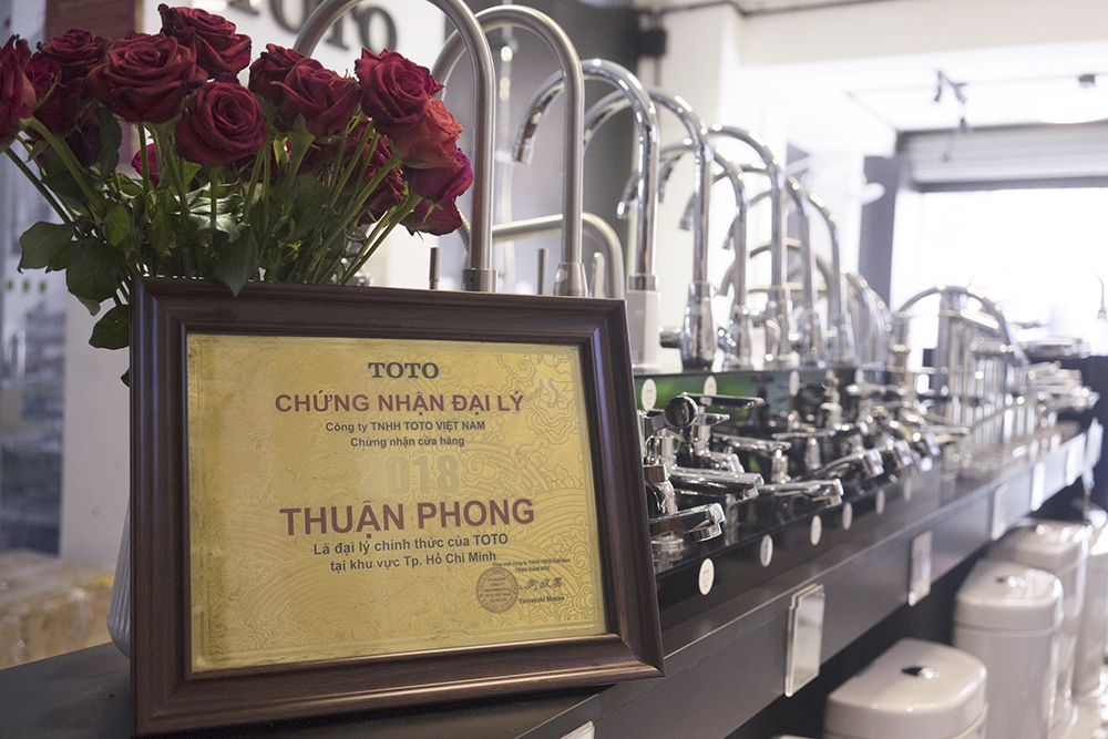 Chứng nhận đại lý TOTO 2019 2018