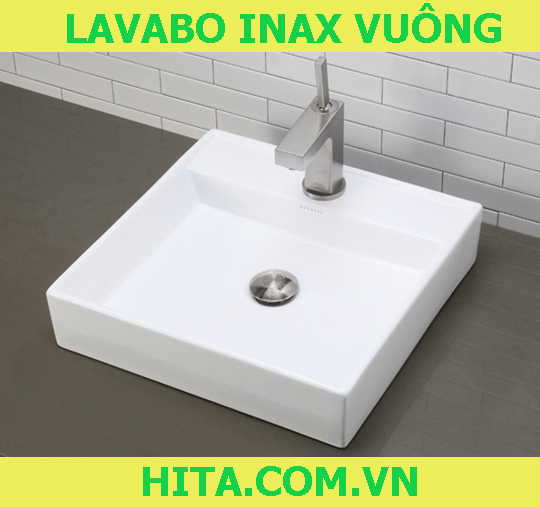 Một mẫu lavabo Inax vuông đặt bàn rất trang nhã và tinh tế