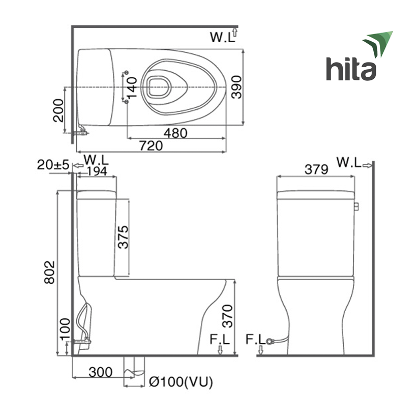 Thông số và đặc điểm bồn cầu Inax AC-927VN