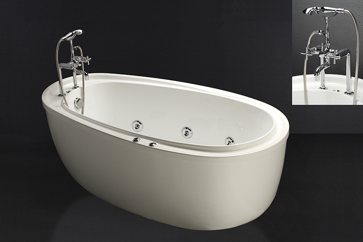 Bồn tắm chân yếm 1m8 Caesar AT6480