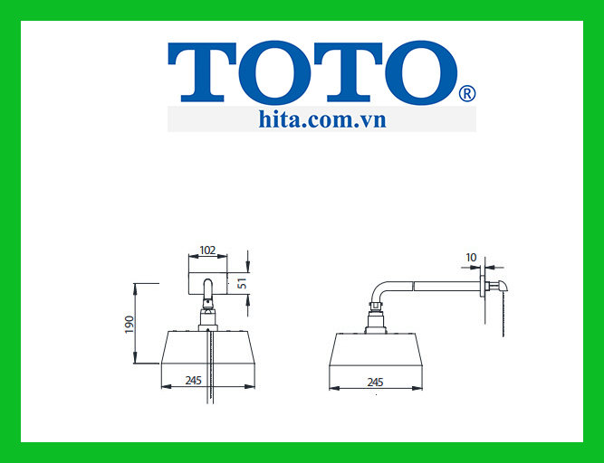 Bát sen gắn tường Toto DB173C#PG