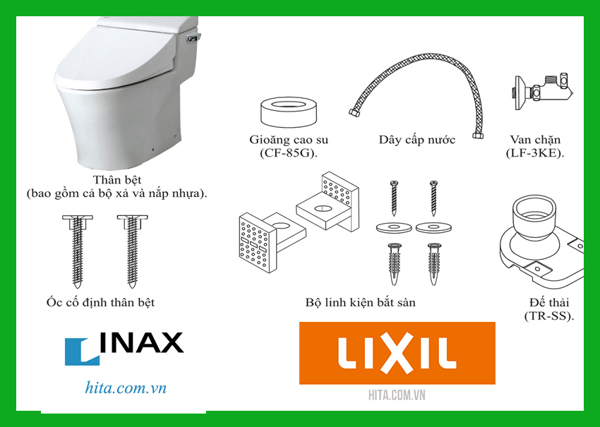 Bồn cầu 1 khối INAX AC-1017VRN