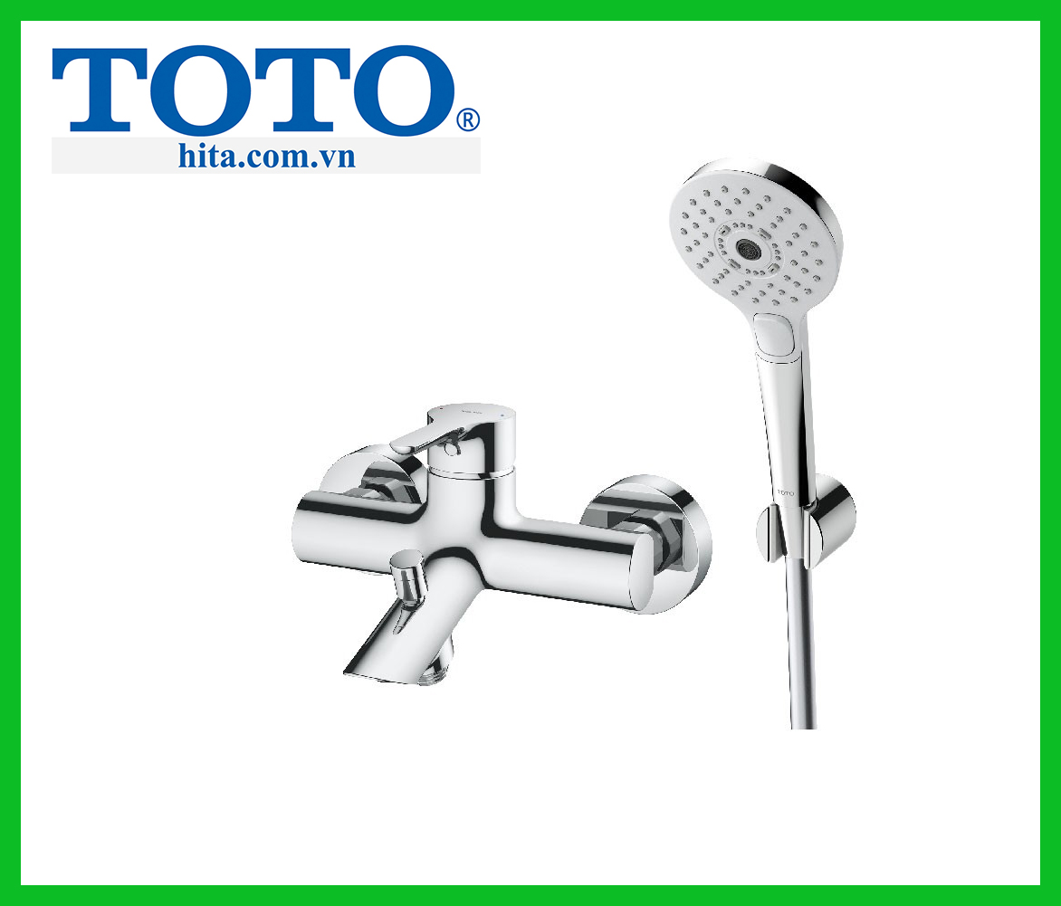 Bộ vòi sen tắm nóng lạnh Toto TBS01302V TBW01010A
