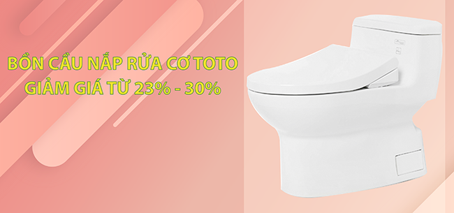 Bồn cầu nắp rửa cơ Eco-washer TOTO chiết khấu 23% - 30%: