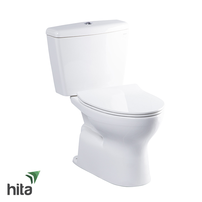Bồn cầu TOTO 2 khối CS300DRT8 kết hợp nắp êm mỏng TC600VS