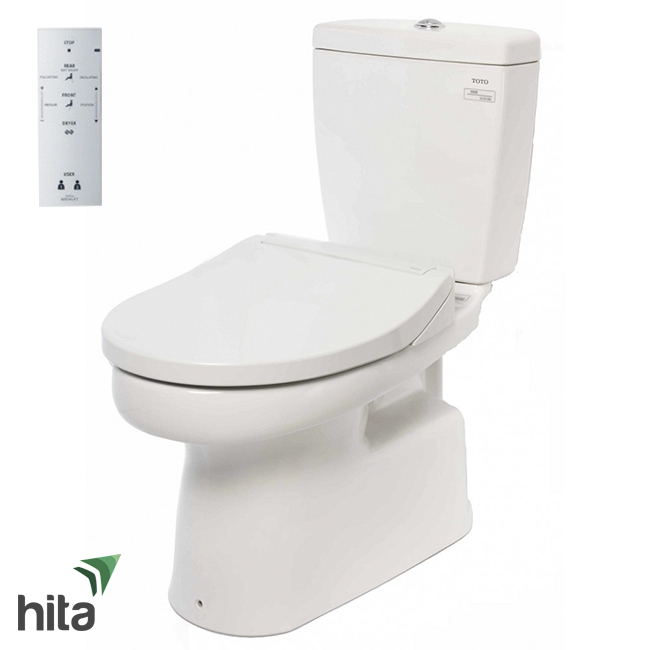 Bồn cầu nắp rửa điện tử TOTO CS350DW4 - Washlet thông minh sưởi ấm