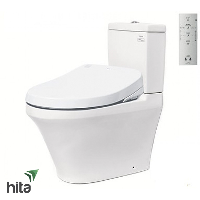 Bồn cầu nắp rửa điện tử TOTO CS945DNW4 - Washlet thông minh sưởi ấm