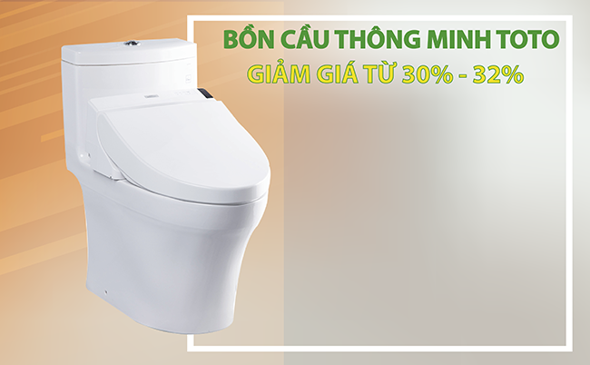 Bồn cầu nắp rửa điện tử TOTO Washlet thông minh chiết khấu từ 30% - 32%