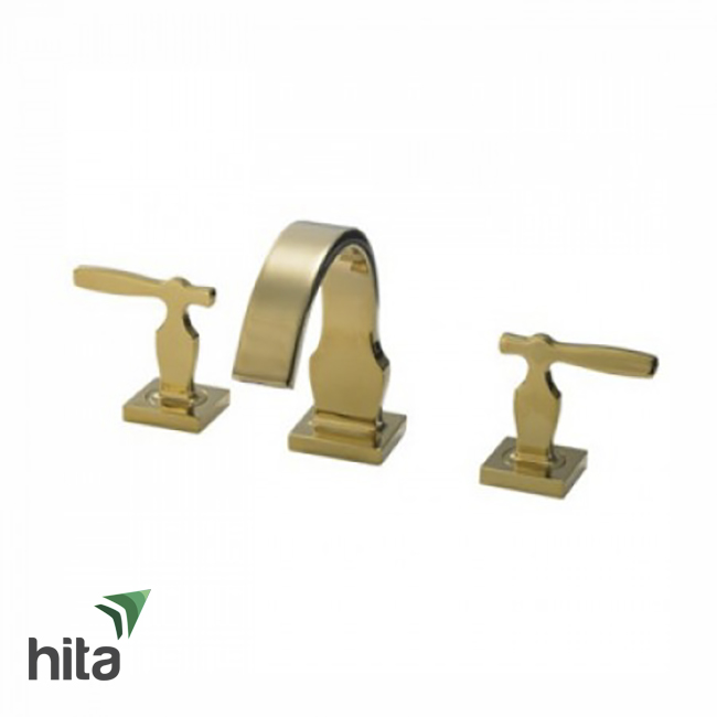 vòi chậu lavabo TOTO DL218#PG nóng lạnh mạ vàng