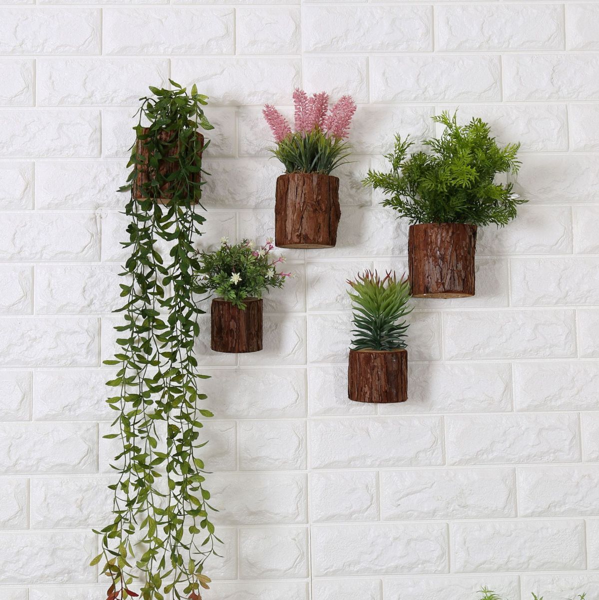 Kệ để cây bonsai treo tường bằng gỗ