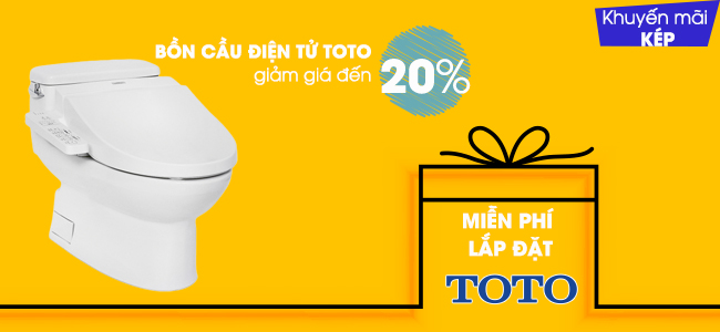 MIỄN PHÍ LẮP ĐẶT BỒN CẦU NẮP RỬA ĐIỆN TỬ TOTO