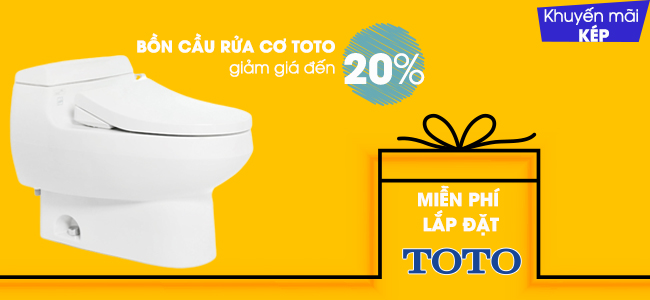 MIỄN PHÍ LẮP ĐẶT BỒN CẦU RỬA CƠ TOTO