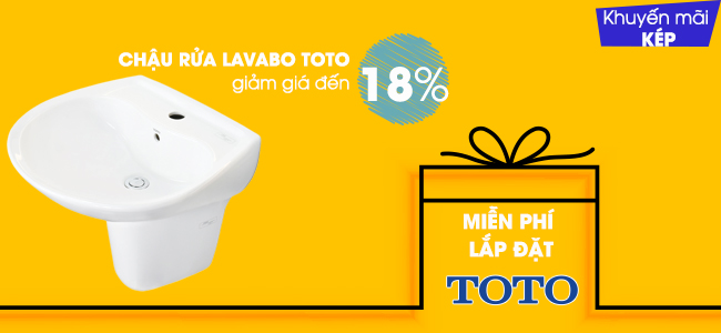 MIỄN PHÍ LẮP ĐẶT CHẬU RỬA LAVABO TOTO