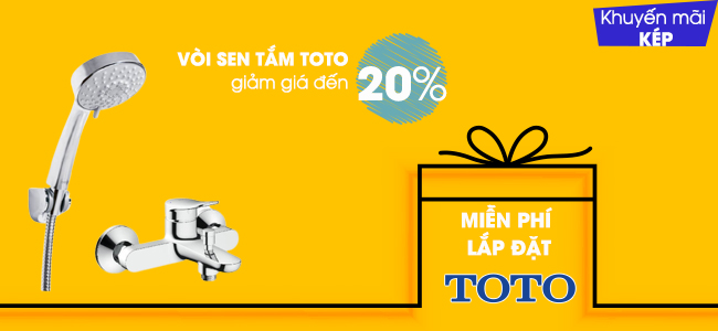 MIÊN PHÍ LẮP ĐẶT VÒI SEN TẮM TOTO