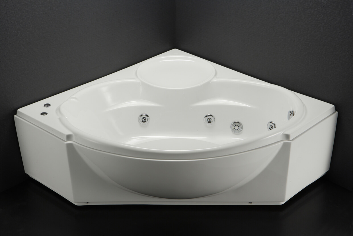 Bồn tắm xây đặt góc 1m5 massage Caesar MT5150A