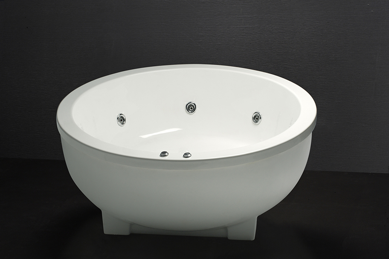 Bồn tắm chân yếm dáng tròn 1m7 massage Caesar MT6470
