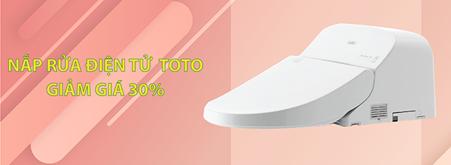 Nắp rửa điện tử sưởi ấm tự động TOTO chiết khấu 30%