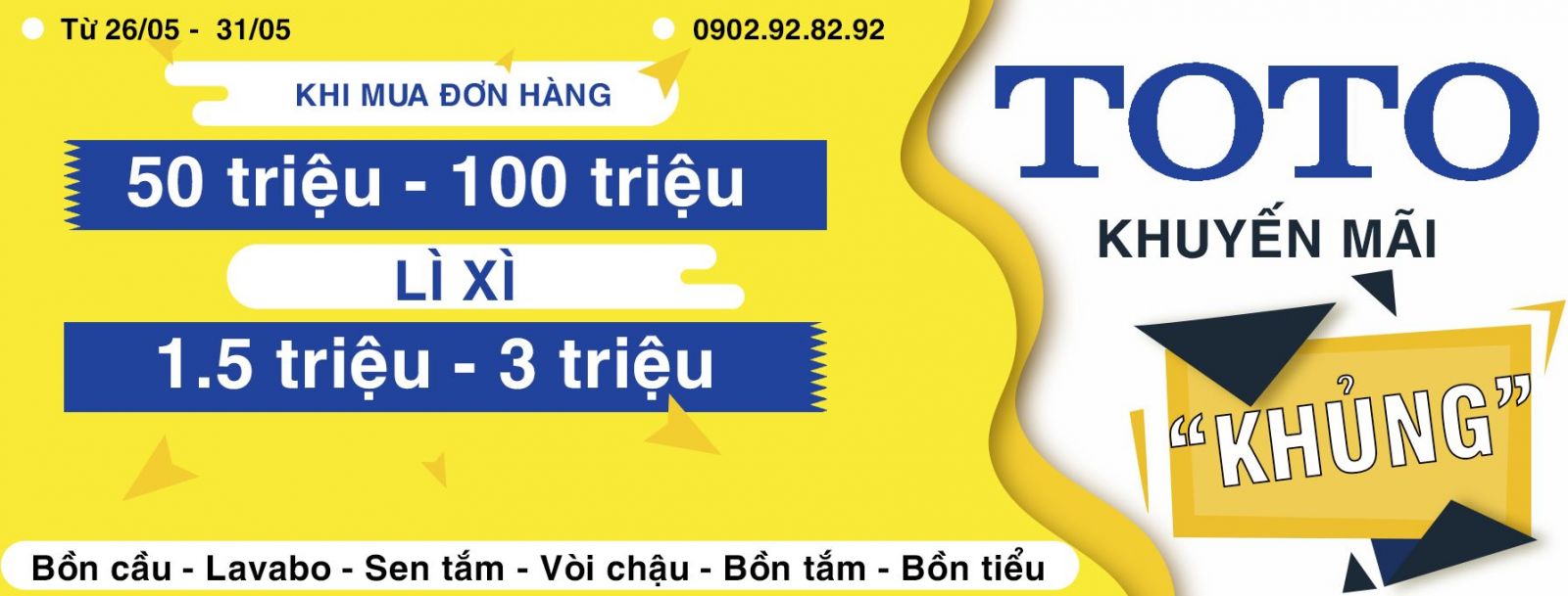 Nhà phân phối thiết bị vệ sinh Toto giảm giá 35% hè 2018