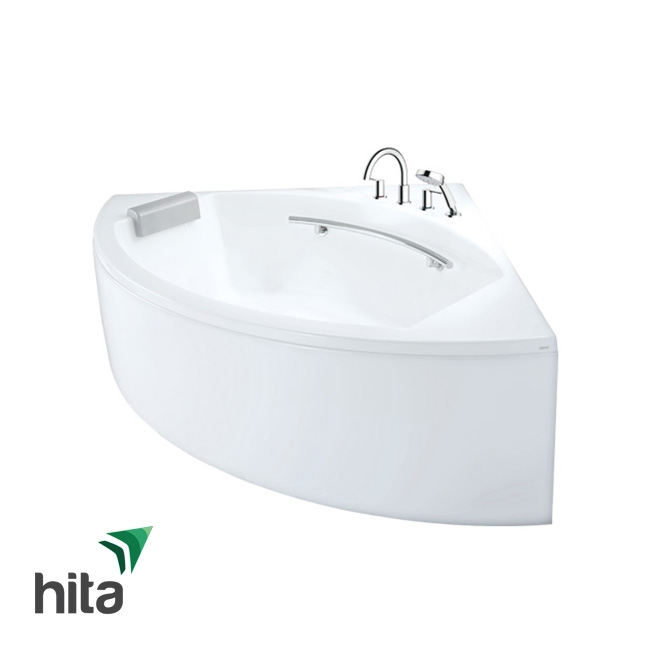 Bồn tắm góc ngọc trai TOTO PPY1543-4HPE#P/DB505R-2B/NTP002E có yếm chống trượt