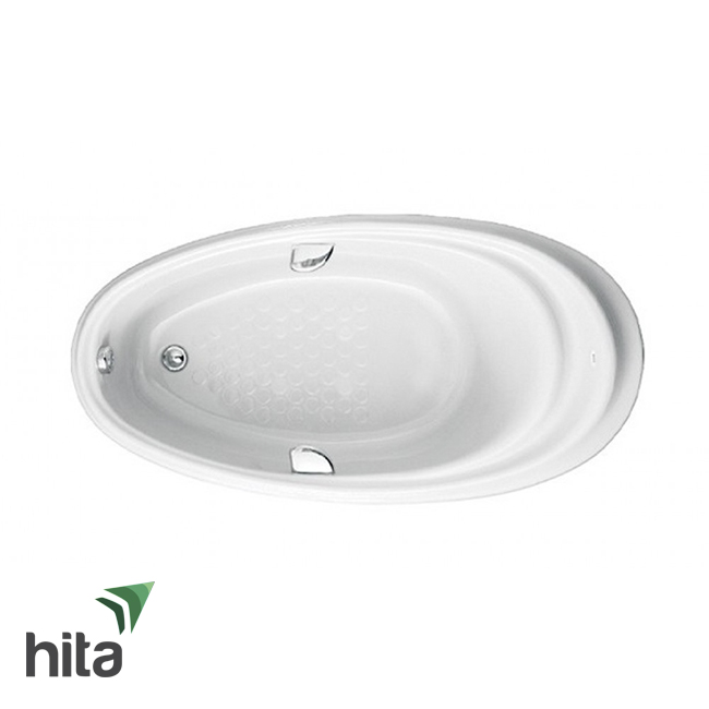 Bồn tắm ngọc trai TOTO PPY1610HPTE#S hình Oval có tay vịn