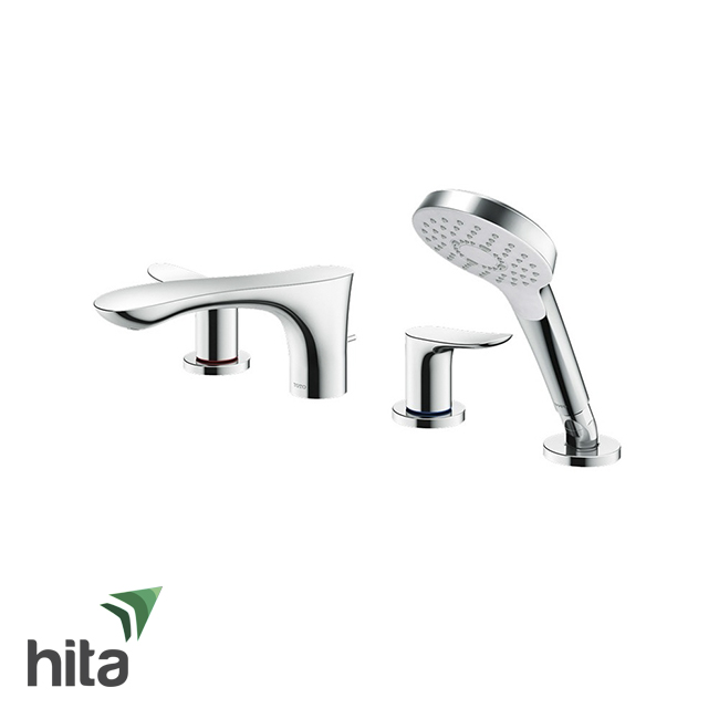 Vòi xả bồn nóng lạnh TOTO TBG01202B kèm sen tắm dòng GO 4 lỗ
