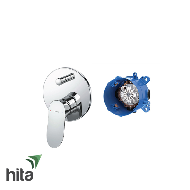 Van điều chỉnh nóng lạnh TOTO TBG01304B/TBN01001B gật gù kèm nút chuyển hướng