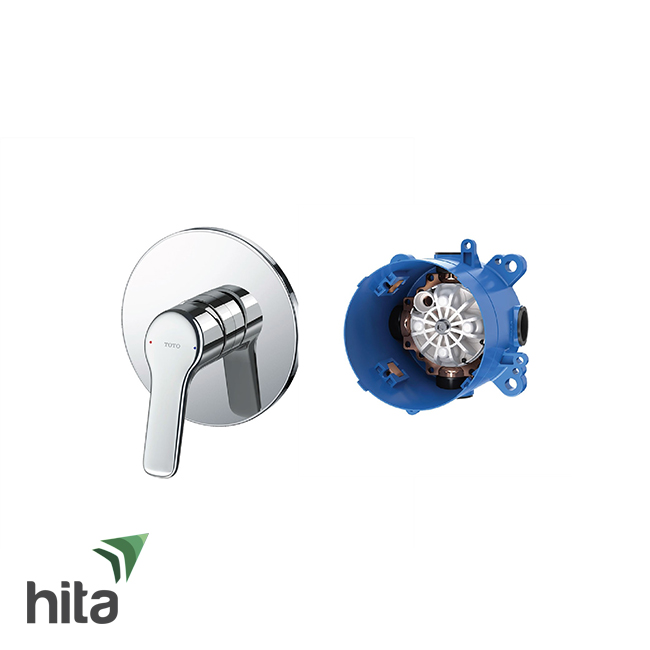 Van điều chỉnh nóng lạnh TOTO TBG03303B/TBN01001B gật gù kèm phụ kiện âm tường