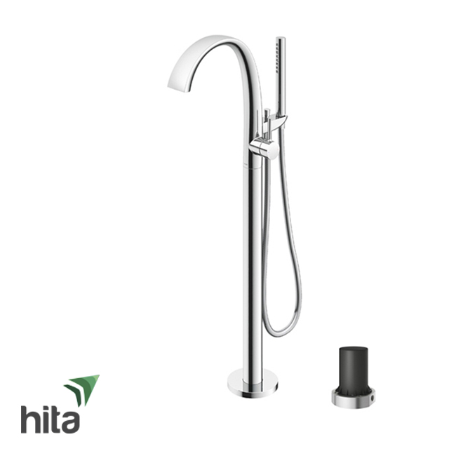 vòi xả bồn tắm TOTO TBP01301A/TBN01105B đặt sàn nóng lạnh kèm sen tắm Matsu