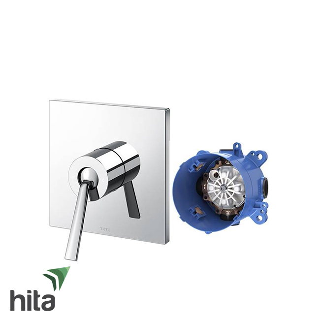 Van gật gù nóng lạnh TOTO TBP02301B/TBN01001B kèm bộ phụ kiện âm tường.