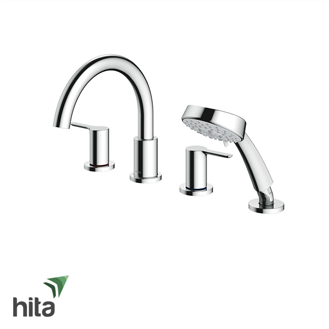 Vòi xả bồn tắm nóng lạnh TOTO TBS01202B kèm tay sen tắm LB 4 lỗ