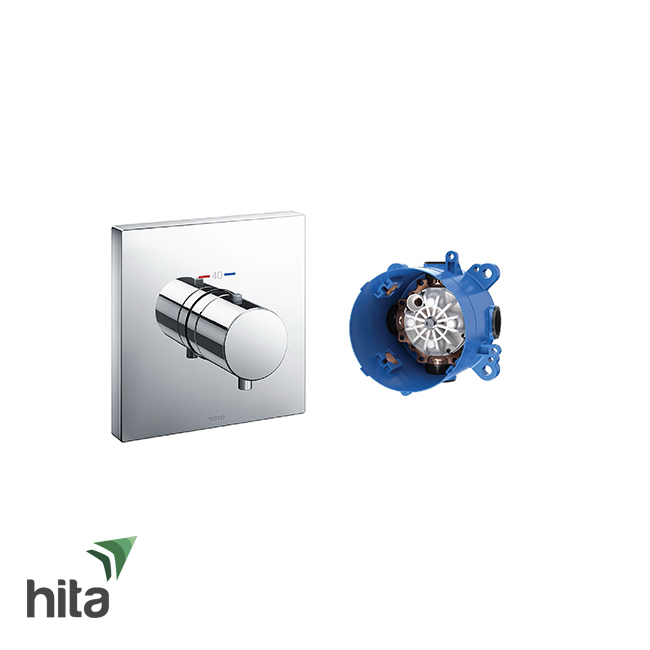 Van điều chỉnh nhiệt độ TOTO TBV02402B/TBN01001B có 3 đường nước ra kèm phụ kiện