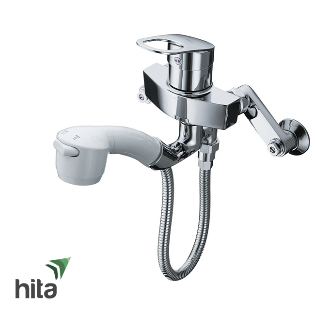 vòi rửa bát TOTO TKGG36E gật gù gắn tường - Vòi rửa chén dây rút.