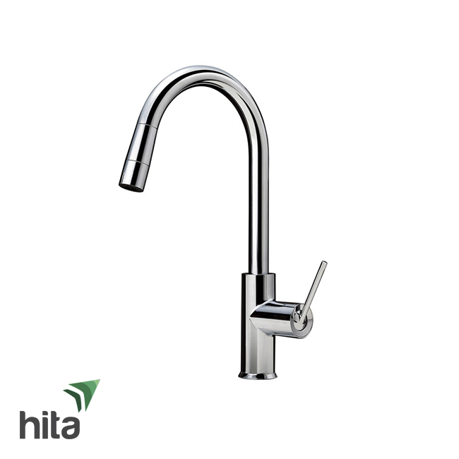 Vòi rửa bát TOTO TKWC35ES nóng lạnh - Vòi rửa chén dây rút nhập khẩu