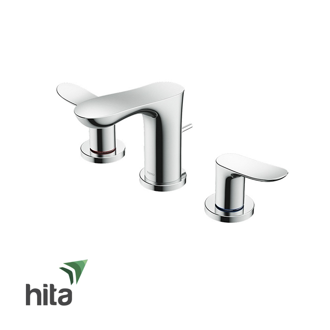 Vòi chậu lavabo TOTO TLG01201B nóng lạnh tay vặn - Vòi bồn rửa mặt dòng GO