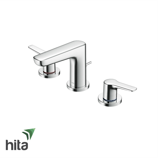 Vòi chậu lavabo TOTO TLG03201B nóng lạnh 3 lỗ GS - Vòi bồn rửa mặt đặt bàn