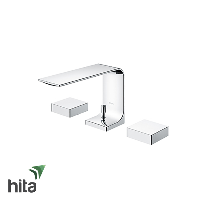Vòi chậu lavabo TOTO TLP02201B nóng lạnh gật gù đặt bàn dòng ZL 3 lỗ