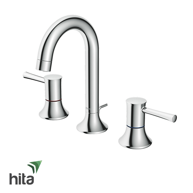 Vòi chậu nóng lạnh TOTO TLS02201B tay vặn - Vòi bồn rửa mặt rửa tay cao cấp