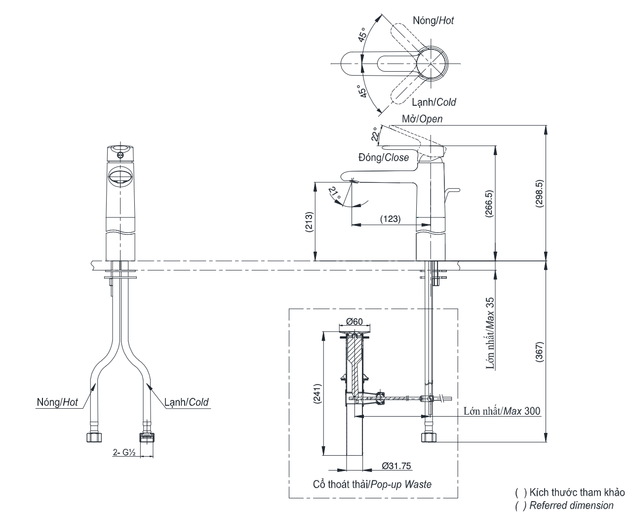 bản vẽ kỹ thuật TOTO TVLM112NS