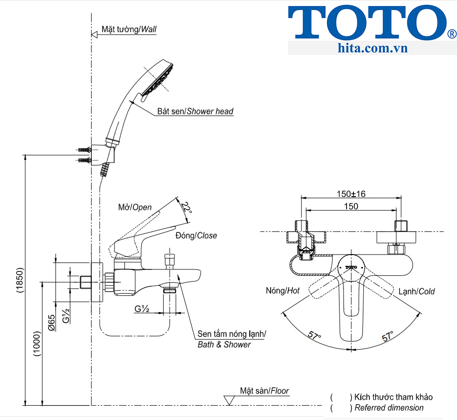 Toto TBG03302V TBW01008A
