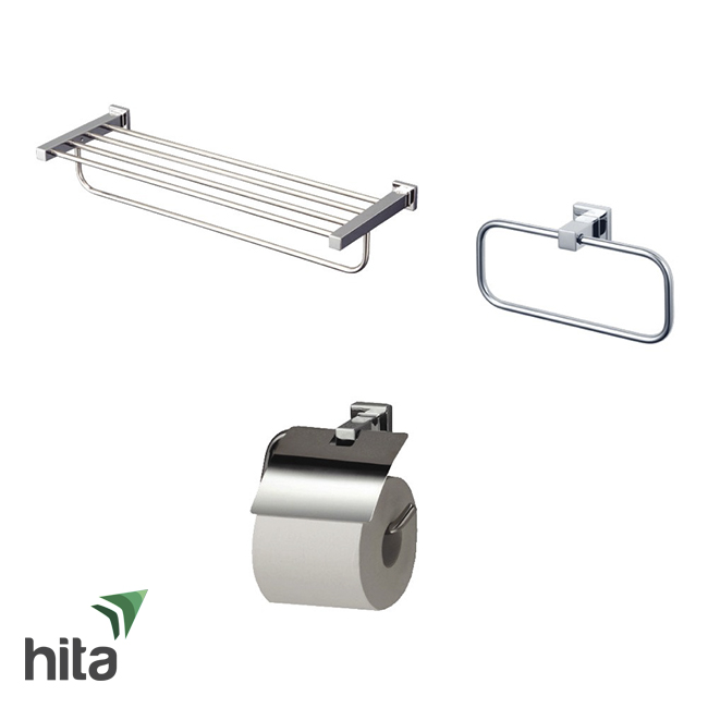 Bộ phụ kiện phòng tắm 3 món TOTO YS408N3V dòng L vuông