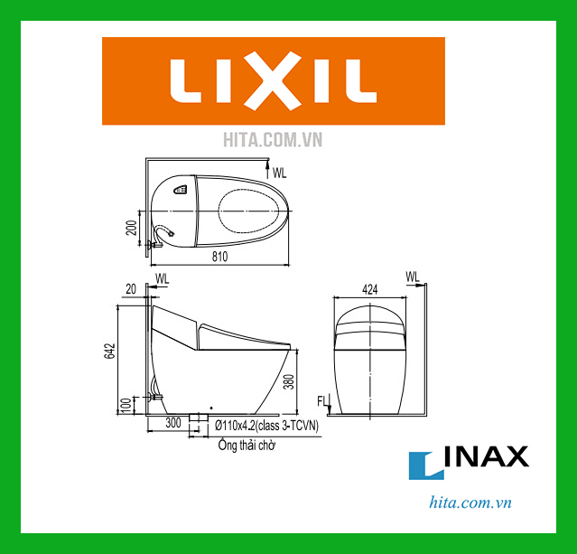 bồn cầu inax AC-2700VN