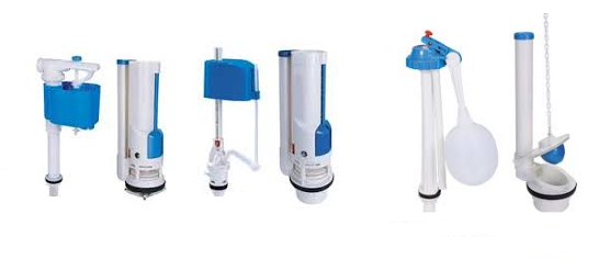 bộ xả bồn cầu Inax hư