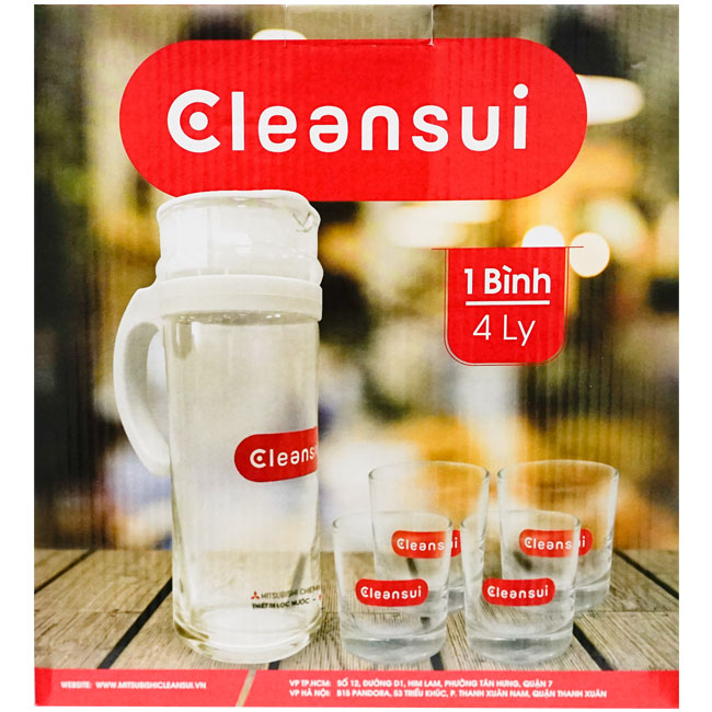Bộ bình ly nước Cleansui