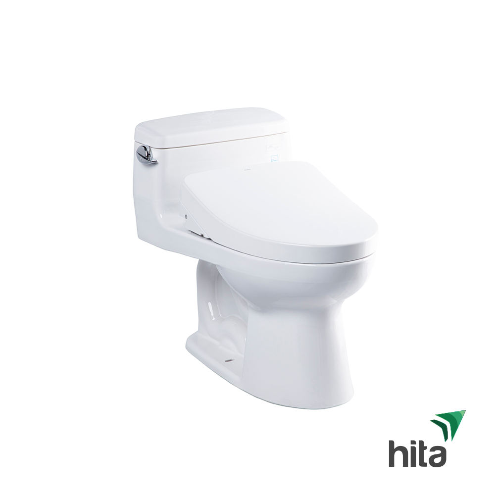 Bồn cầu 1 khối nắp rửa điện tử toto MS864W11