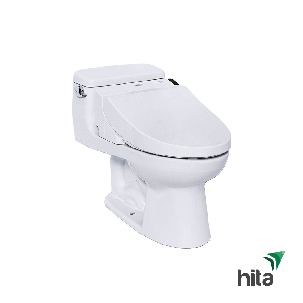Bồn cầu 1 khối nắp rửa điện tử toto MS864W6