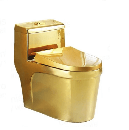 Bồn cầu mạ vàng nâng cao giá trị